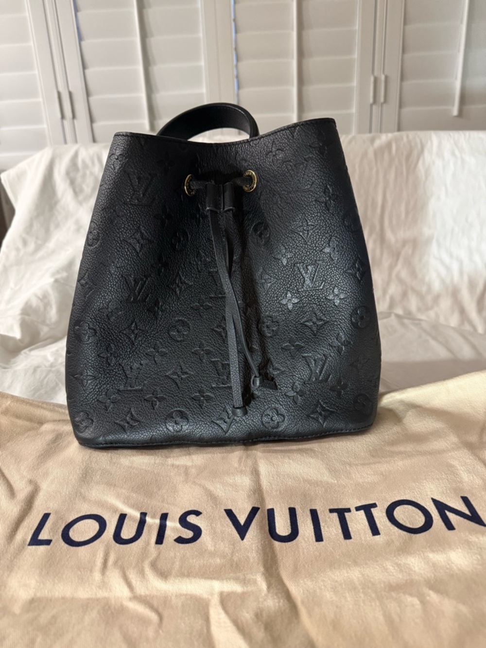 Louis Vuitton Black Empreinte leather NeoNoe